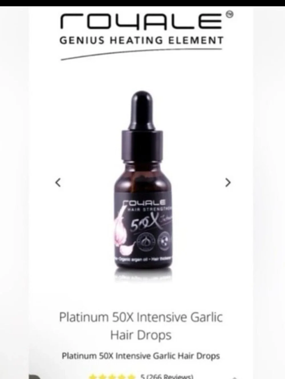 Royale 50X Intensive Hair Strengthener - Brown Dropper Bottle
